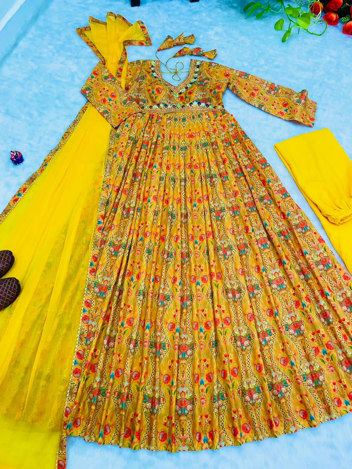 Buy Yellow Designer Indian Wedding Dress for Haldi Sangeet Mehendi  Reception Cocktail, Stitched Indian Dress, Indowestern Jumpsuit Dress  Online in India - Etsy