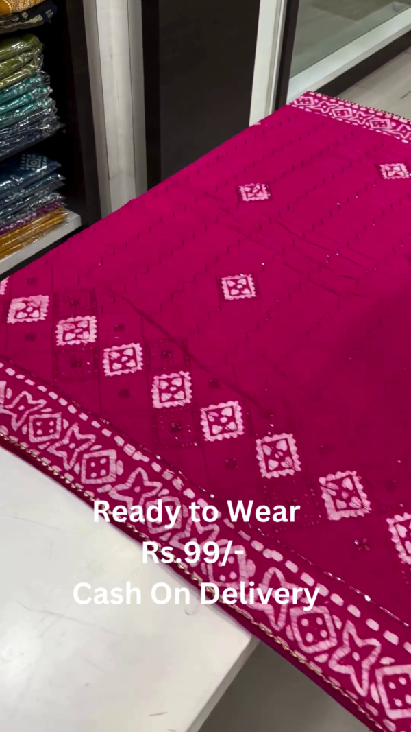 Vibrant Multicolor Silk Saree: A Spectrum of Elegance - Image 11