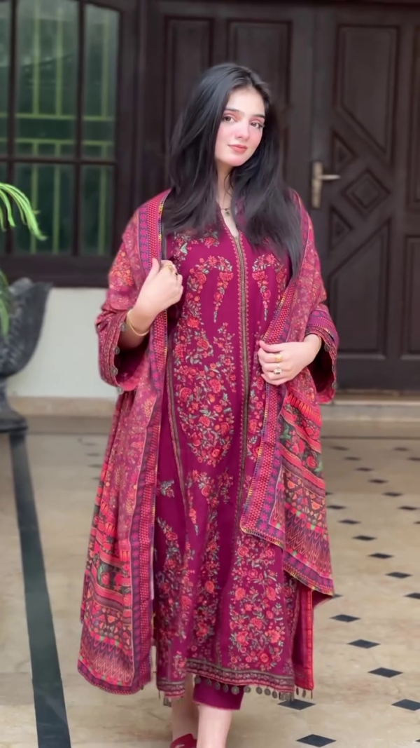 Embellished Anarkali Kurta Set – A Perfect Blend of Elegance and Tradition - Image 3
