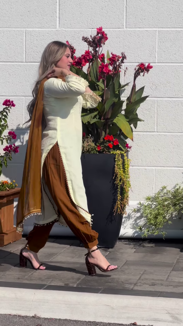 Handmade Designer Punjabi Patiala Suit with Dupatta – Traditional Elegance Meets Contemporary Style - Image 3