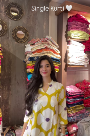 Petal Pop: Floral Wrap Kurti - A Burst of Spring in Every Stitch