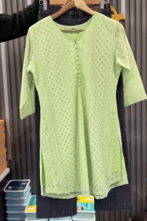 π Mint Mist Chikankari Kurti β Soft, Subtle, & Oh-So-Stylish π