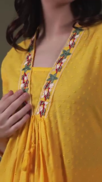 Sunshine Bliss Mustard Yellow Embroidered Lawn 3-Piece Suit 🌻✨ - Image 4
