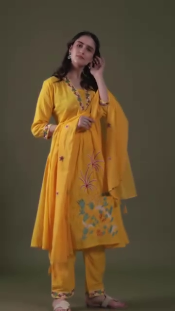 Sunshine Bliss Mustard Yellow Embroidered Lawn 3-Piece Suit 🌻✨