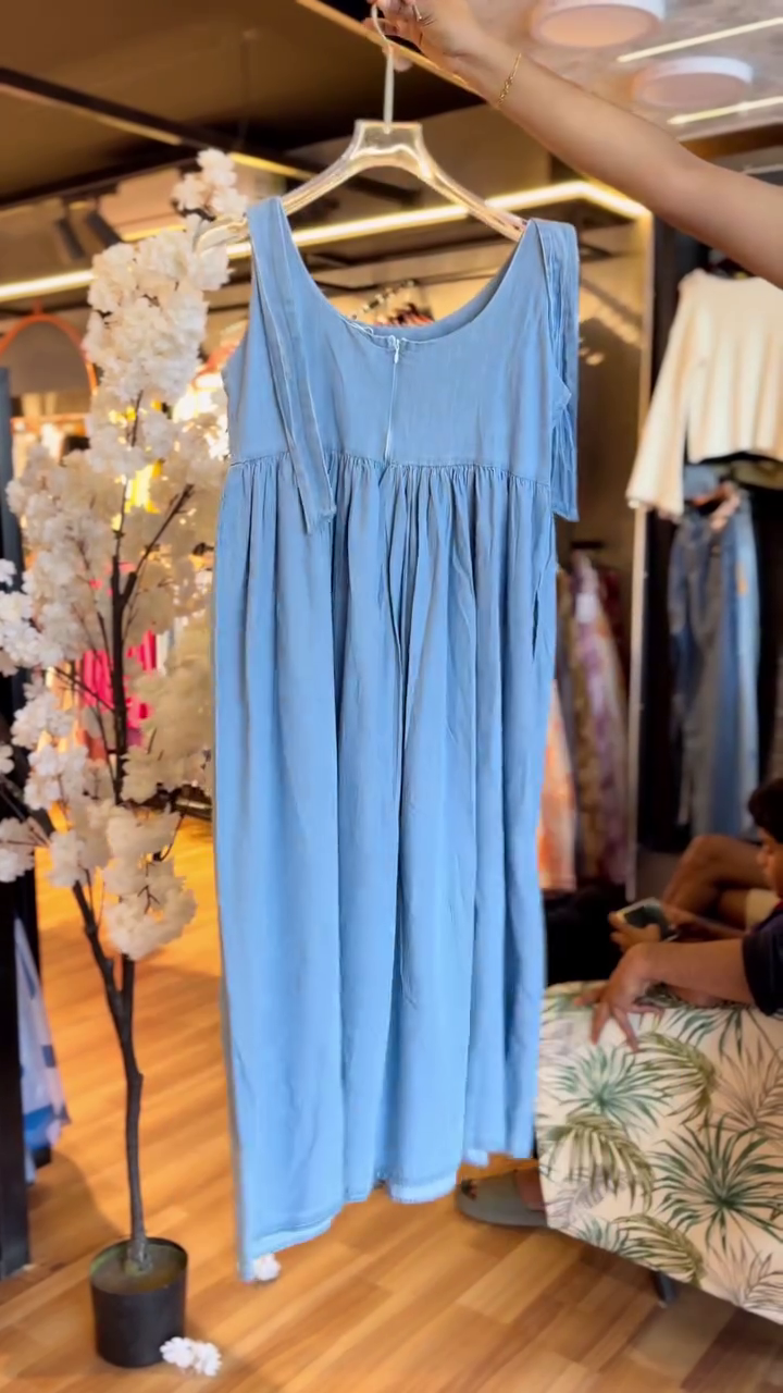 πΌ"Blue Blossom Breeze Denim Dress πΈ β The Charm of Casual Elegance" - Image 3