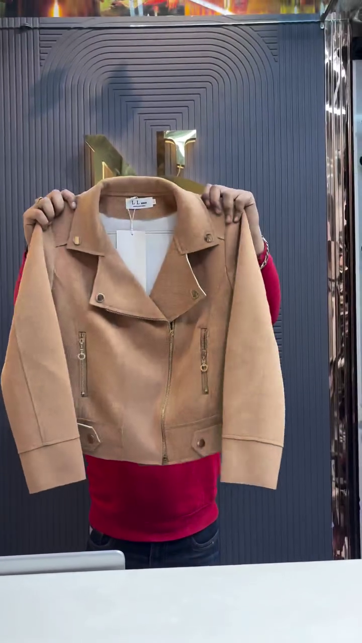 Frosted Mist Moto Zipper Jacket for Women 🧥❄️