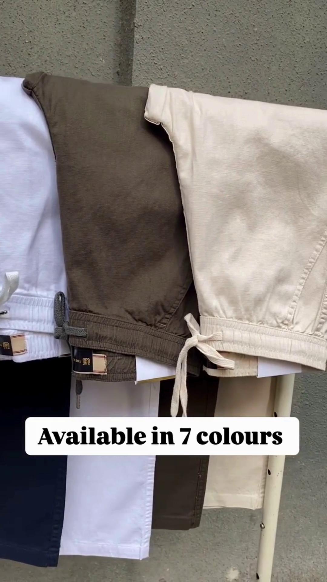 Olive Brown Elastic‑Waist Drawstring Jogger Chino Pants with Tapered Leg for Daily Casual Wear” 🤎 - Image 4