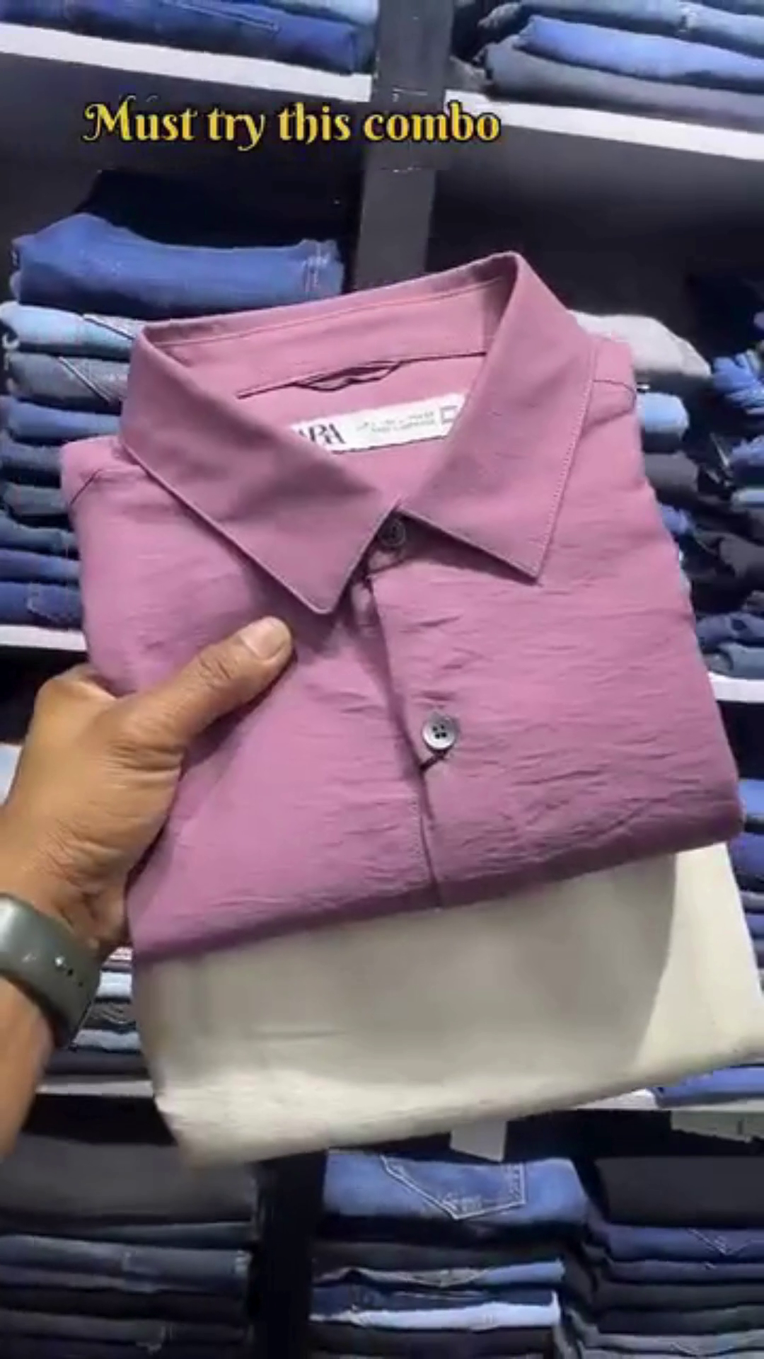 Deep Navy Imported Casual Shirt with White Drawstring Linen Comfort Trouser Co‑ord Set for Smart Vacation Wear” 💙 - Image 2