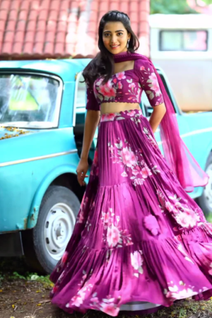 The Beauty Of Blossoms In This Floral Wonder Lehenga Choli