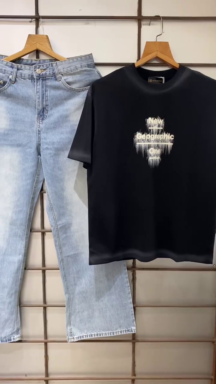 White “The Armoury Determination” Graphic Tee with Black Joggers – Minimalist Streetwear Combo ⚪🖤🔥 - Image 4