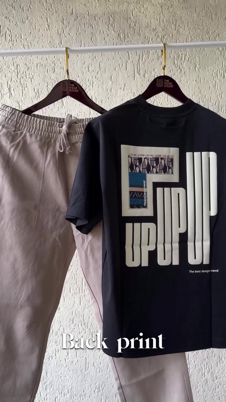 🧢✨RBZQAO Signature White Oversized Graphic T-Shirt with Premium Washed Black Baggy Jeans – Streetwear Combo Set for Men - Image 4