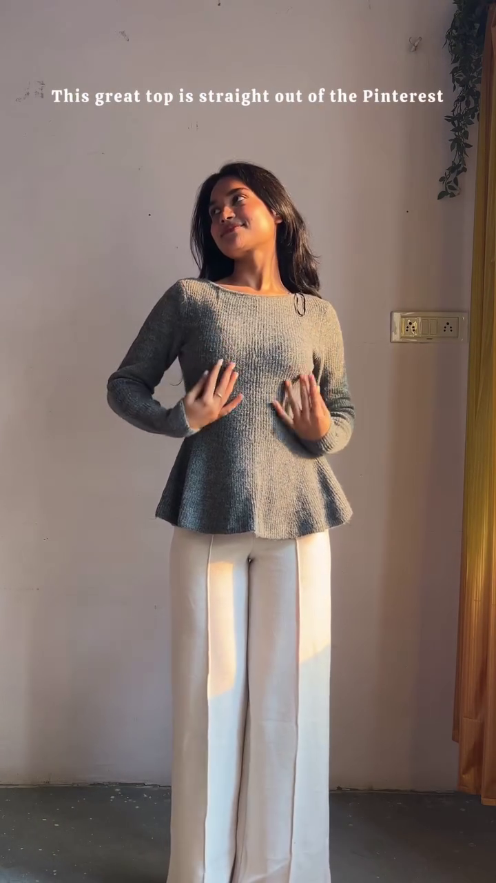 Sandstone Elegy: Ribbed Harmony with Scarf-Neck Grace & Ivory Drift” 🤎🪶🤍 - Image 2