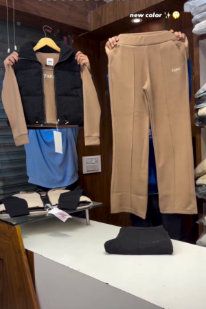 Beige Drift: Puffer Vest Calm with Sweatshirt Soul & Streetwise Ease” 🤍🧥🖤