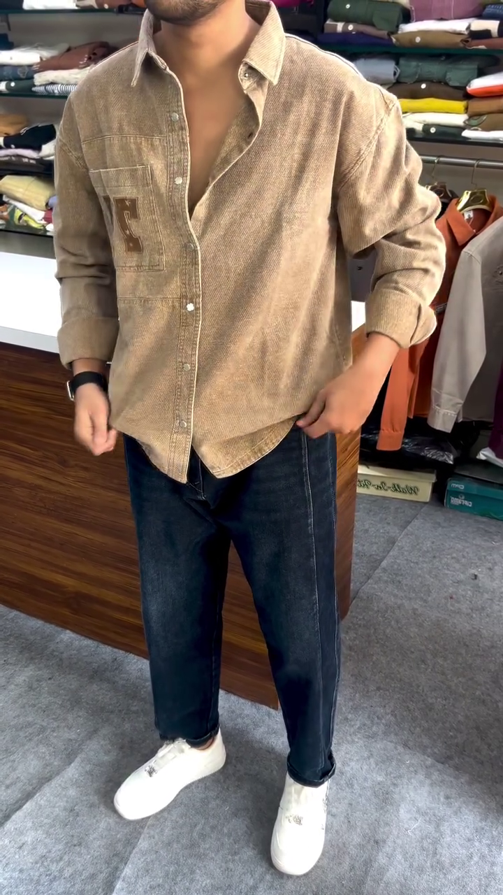 Corduroy Rebel Overshirt π―π§₯ | Patchwork Persona Edition