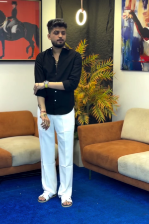 Monochrome Muse Button-Up Shirt โซ๐ค | Lounge Luxe Edition