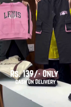 Bubblegum Bolt Hoodie & Cargo Set ππ€ | Street Pop Edition