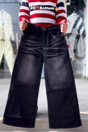 Indigo Fade Wide-Leg Jeans 🔵👖 | Retro Pulse Edition